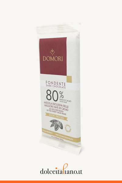 Dark Chocolate Bar 80% by Domori g 75,00