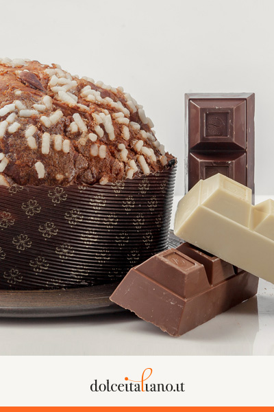Panettone with three chocolates by Giancarlo De Rosa